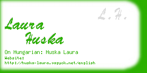 laura huska business card